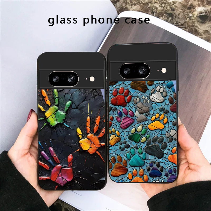 Google Pixel 9 - Cover per telefono in vetro nero